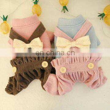 Cute Dog Clothes Suspenders Fairy Bowknot Bloomers Pet Puppy Apparel photo-2