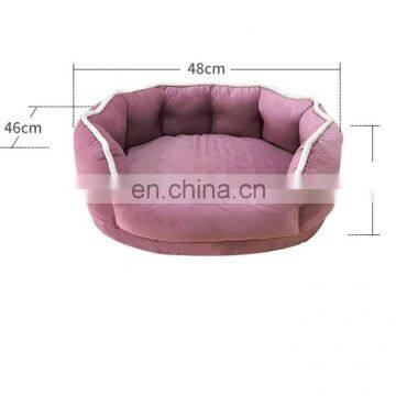 Orthopedic Dog Bed Memory Foam Pet Bed Soft Velvet Fabric With Removable Washable Cover photo-4