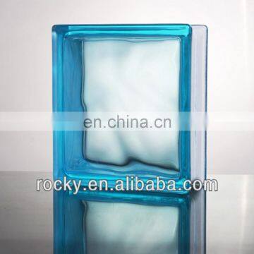 Qingdao Rocky high quality low price 190*190*80mm color glass brick