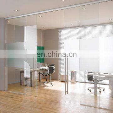 2020 New product interior frameless glass sliding doors for office hotel