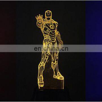 Hot Sale USB With 3xAAA Battery Night Light Creative Illusion Led 3d Night Light photo-6