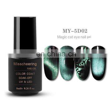 Magic Shadow Stars 5D Cat Eye Nail Gel Polish Art Decoctions Magic Colored Glaze Cat Eye Gel