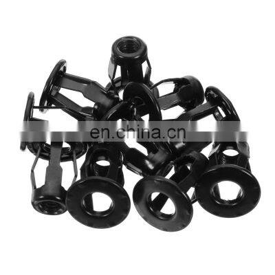 10Pcs Car Front/Back License Plate Install Fastener Metal Screw Base Fixed Clips for Audi A3 A4L A6L A8 Q3 Q5 Q7