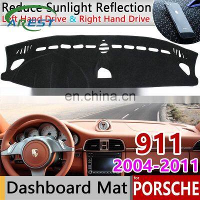 for Porsche 911 2004~2011 Turbo GTS  Anti-Slip Anti-UV Mat Dashboard Cover Pad Shade Dashmat Protect Carpet cushion Accessories