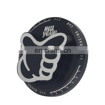 Multicolor Anodized Aluminum Car Engine Locking Oil Fuel Filler Cover photo-2