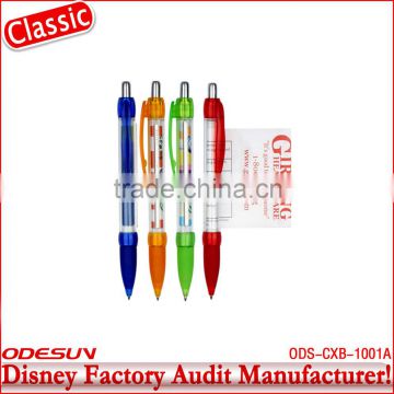 Disney factory audit manufacturer's plastic banner pen 142180