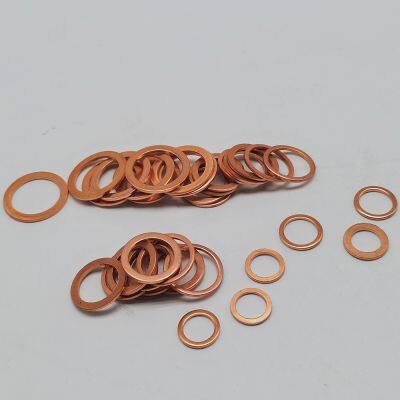 China Stamping Parts 10*14*1 Metal Fittings Hardware Fastener Ring Washer Flat Copper Ring Washer Washer photo-2