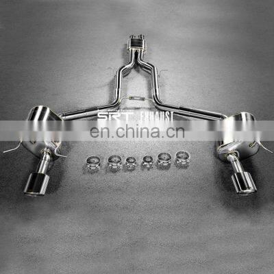 High quality stainless steel exhaust system pipe for Mercedes Benz C class W204 muffler for C260 cat back with valve control