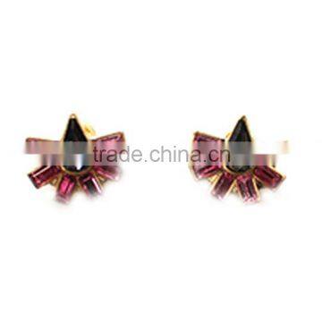 Latest deisgn stud earring models jewelry rhinestone teardrop earrings