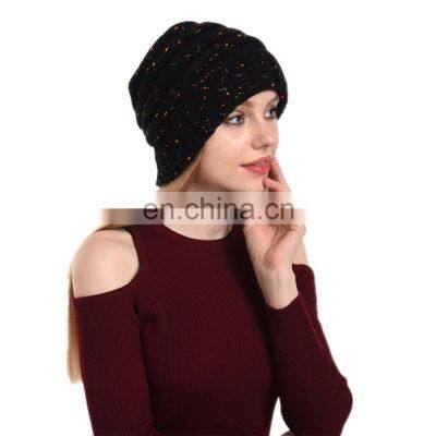 100% Acrylic Winter Knitted Beanies Hats Women Thick Warm Beanie Skullies Hat Men's Knitted Wool Hat photo-2