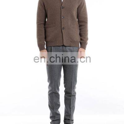 Men Winter Thick Knitted Wool Cashmere Cardigan photo-4
