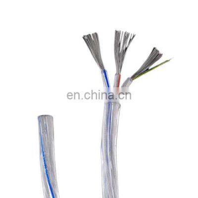 Tonghua Vintage Clear Round PVC Cable  3*0.75mm Electrical Restaurant Pendant Lamp Wire LED Chandelier Cord