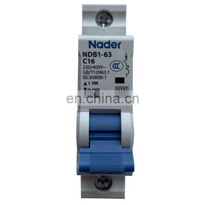 5G Telecom Base Station Circuit Breaker NDB1-63-C63A 2P Nader photo-4