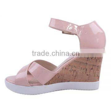 Italian Fashion Beautiful Design Women Shoes Colorful Strap Summer Wedge Sandals 2016 photo-4