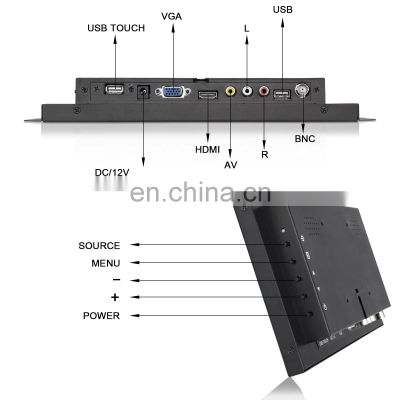 LED 10.1inch Metal Case Monitor Open Frame Capacitive Touch Screen Display industrial