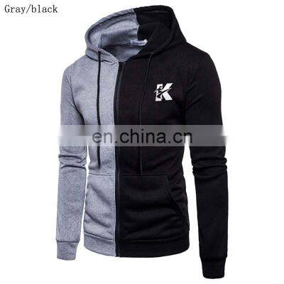 Wholesale custom men's sweater spring and autumn hooded long-sleeved zipper casual outdoor sports windproof jogging suit