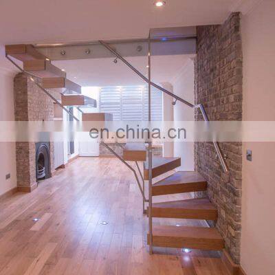 Wooden Staircase /wood Folding Stairs / Build Floating Staircase photo-4