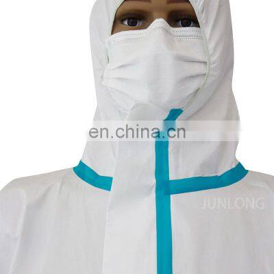 Isolation Chemical Medical Protective Disposable Hooded Coverall photo-3