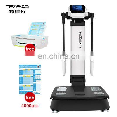 TEZEWA Popular Body Scan Analyzer For Health Fat Test Body Composition Analyzing Machine Human