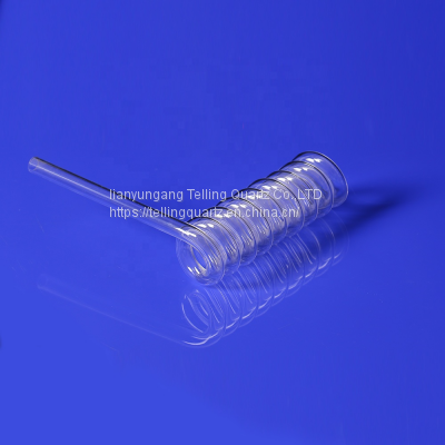 High Temperature Resistant Spiral Quartz Tube Quartz Glass Tube photo-2