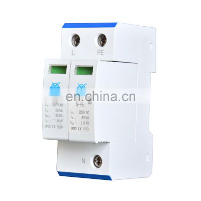 Din Rail Imax 25kA Type 2 SPD 2 Pole Surge Protection Device 2P