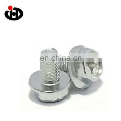 JINGHONG Carbon steel Galvanized Socket Hexagon Flange Bolt with Cross Groove