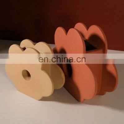 Promotion Flower Shape Vases Home Ornament Chinese Centerpiece Colorful Ceramic Vase