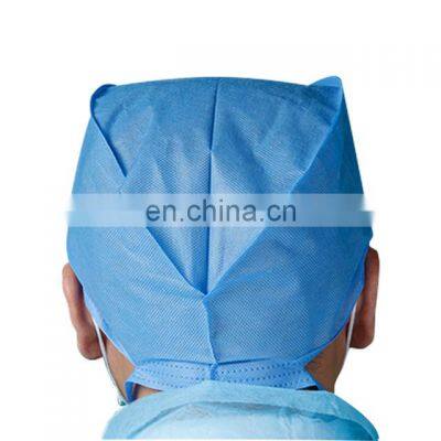 High Quality Disposable Doctor Cap SMS PP Nurse Hat Wholesale Factory Direct Sale Protective Medical Cap