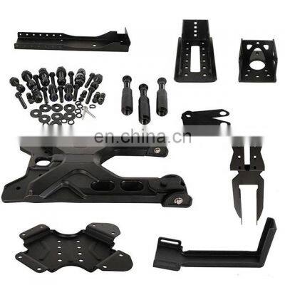 Offroad Parts HD Hinged Carrier & Adjustable Spare Tire Mounting Kit for Jeep Wrangler JK 2007-2017