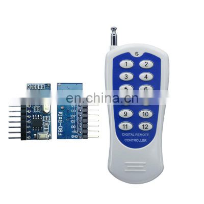 12 button rf remote control Learning code ev1527 long range 1000meter