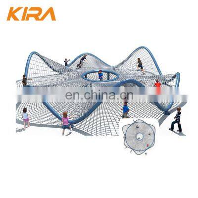 Special design children outdoor playground big rope climbing structure