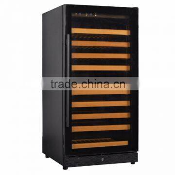 230L Double Tempered Anti-UV Glass Door Wine Refrigerators With Stainless Steel Door Frame Wine Cooler photo-2