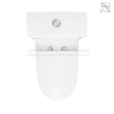 CUPC Certified Bathroom Ceramic One Piece Skirted Elongated Toilet photo-4