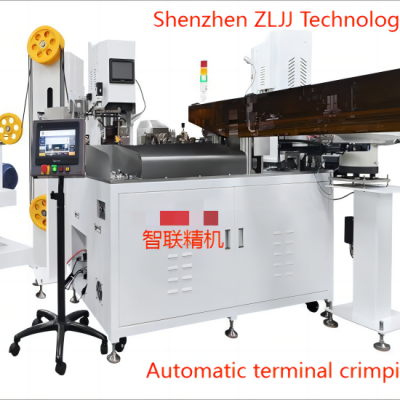 Large square wire (pellet terminal) automatic double head crimping machine