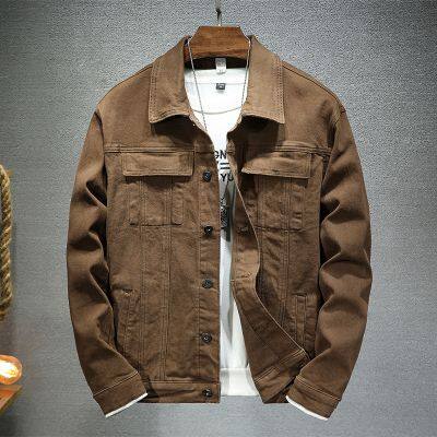 Outdoor Denim Fashion Color Casual Sports Windproof Men's Long Sleeves Loose Jacket photo-5