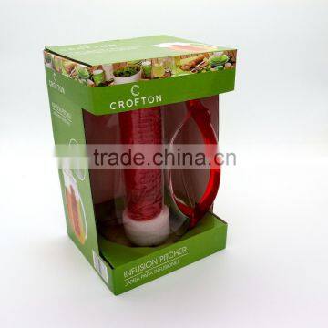 Hot Sale! 2.5L single wall fruit infusion pitcher with custom logo design                        
                                                Quality Choice