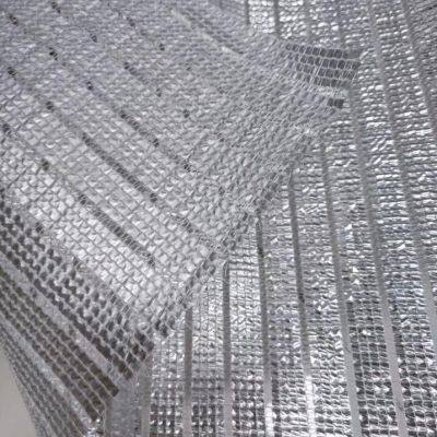 85% Sun Reflective Aluminum Thermal Screens Climate Control Silver Greenhouse Shade Net 5.3M Wide