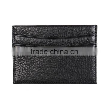 RFID blocking genuine leather card packet Italian vegetable tanned leather credit card holder