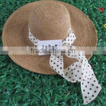 China Hot Sale Elegant Ladies Fashion Straw Wholesale Straw Floppy Hats photo-3