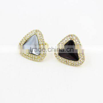 Fashion Wedding Jewelry Love Engagement Rings for Women Crystal Ring photo-3