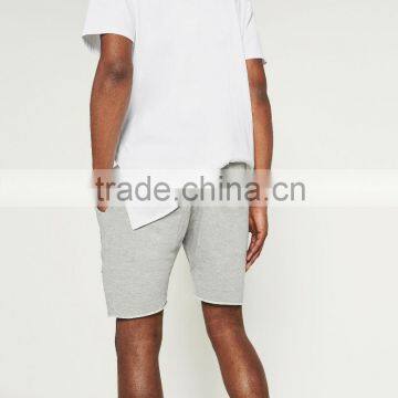 Stylish Custom French Terry Destroy Sweat Shorts For Men photo-3