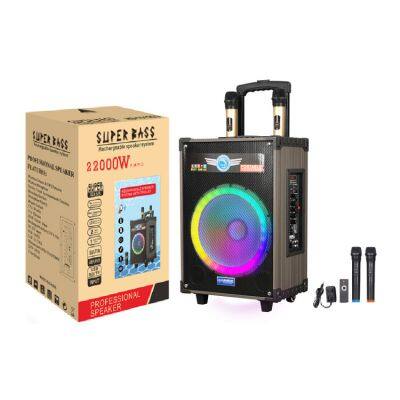 HS-TS12Q3 Stock High-Power 12 Inch 50W Outdoor Dance Soundbox Speaker Audio System for Mobile Phone Wireless Bt Speaker