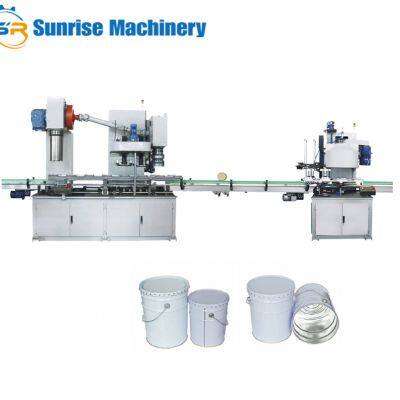 Automatic Conical Tin Pail Can Barrel Drum Making Machine
