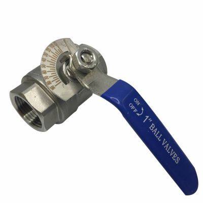 304 Stainless Steel Two-piece Internal Thread Ball Valve With Dial, 1000wog Control Valve photo-3
