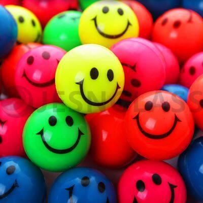 Factory Wholesale Various Design High Bouncy Ball Smile Bouncy Toy Rubber Balls photo-3