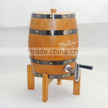 Keg type Wooden Beer Dispenser 3L 5L 10L 25L 50L 100L high quality cheap Wood drink Beer dispenser for sale wholesale                        
                                                Quality Choice