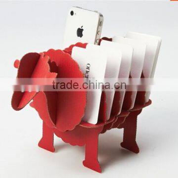 hot sale cute sheep shape business card desktop holder