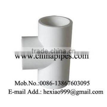 PVC-U TEE for ASTM-D-2466 standard in 3/4"