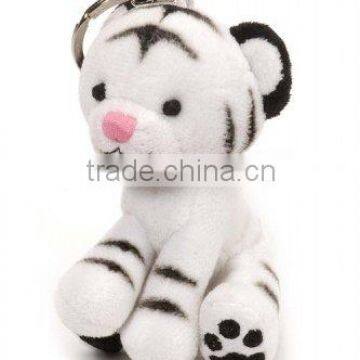 white tiger keychain, stuffed animal keychain