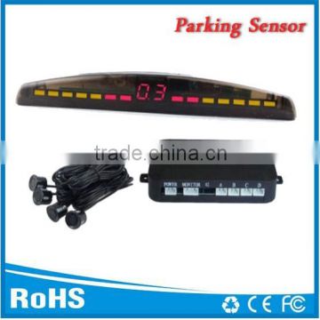 2014 new 12v auto back up sensor with three color led monitor alarm by bibi sound good price and easy install